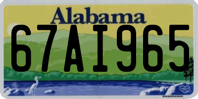 AL license plate 67AI965