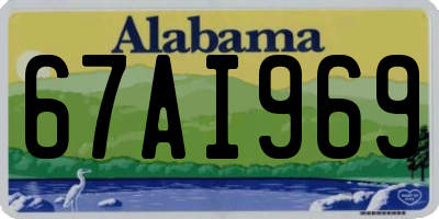 AL license plate 67AI969