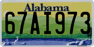 AL license plate 67AI973