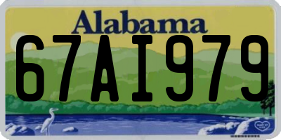 AL license plate 67AI979