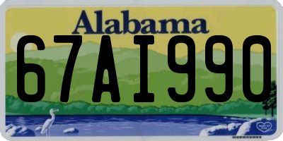 AL license plate 67AI990