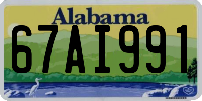 AL license plate 67AI991