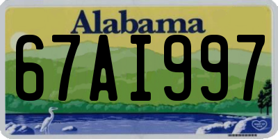 AL license plate 67AI997