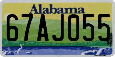 AL license plate 67AJ055