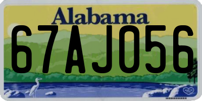 AL license plate 67AJ056