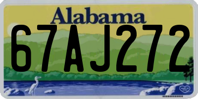 AL license plate 67AJ272