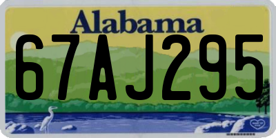 AL license plate 67AJ295