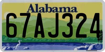 AL license plate 67AJ324