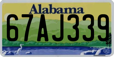 AL license plate 67AJ339