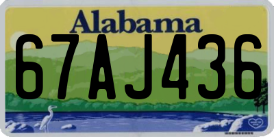AL license plate 67AJ436