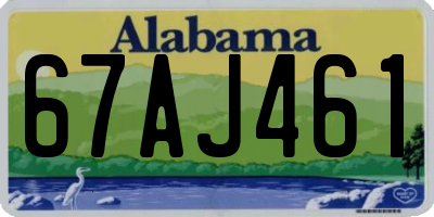 AL license plate 67AJ461