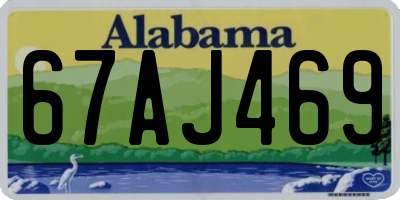 AL license plate 67AJ469