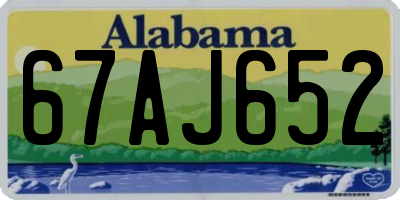 AL license plate 67AJ652