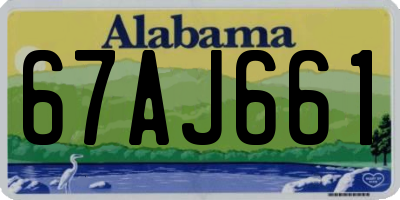 AL license plate 67AJ661