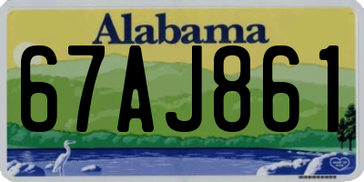 AL license plate 67AJ861
