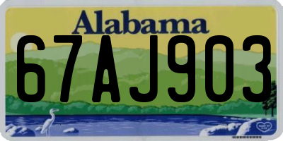 AL license plate 67AJ903