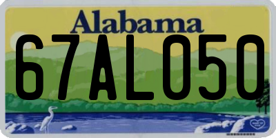 AL license plate 67AL050