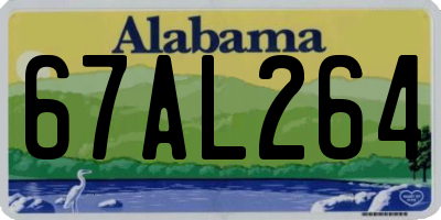 AL license plate 67AL264