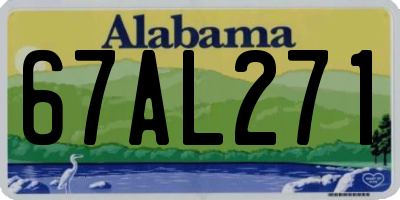 AL license plate 67AL271