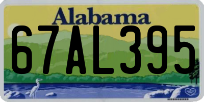 AL license plate 67AL395