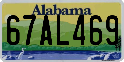 AL license plate 67AL469