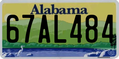 AL license plate 67AL484