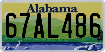 AL license plate 67AL486
