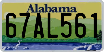 AL license plate 67AL561