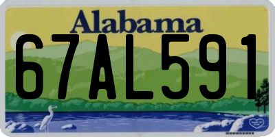 AL license plate 67AL591