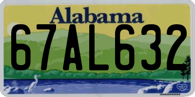 AL license plate 67AL632