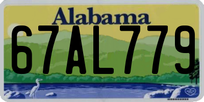 AL license plate 67AL779