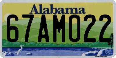 AL license plate 67AM022
