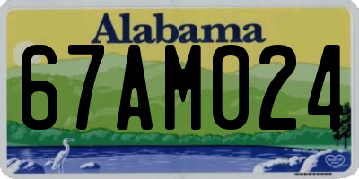AL license plate 67AM024