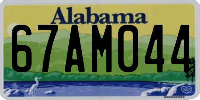 AL license plate 67AM044