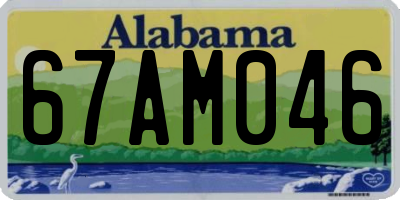AL license plate 67AM046