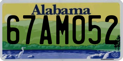 AL license plate 67AM052