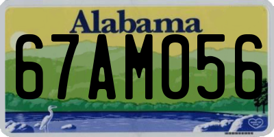 AL license plate 67AM056
