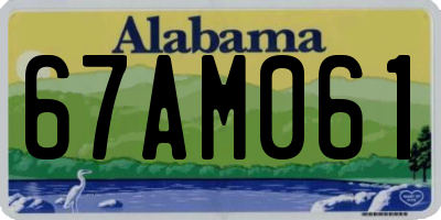 AL license plate 67AM061