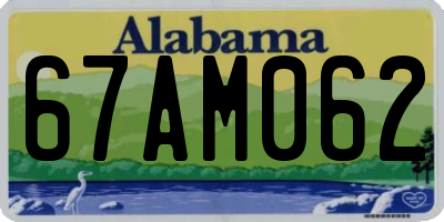 AL license plate 67AM062