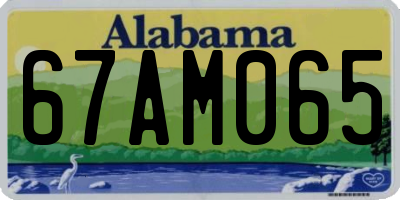 AL license plate 67AM065