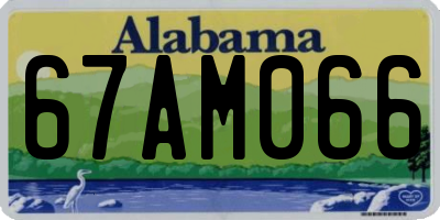 AL license plate 67AM066