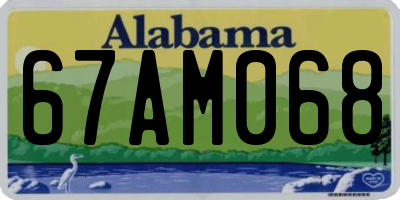 AL license plate 67AM068