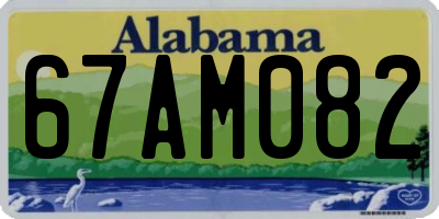 AL license plate 67AM082