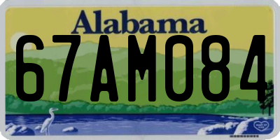 AL license plate 67AM084