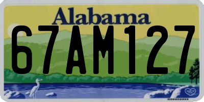 AL license plate 67AM127