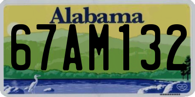 AL license plate 67AM132