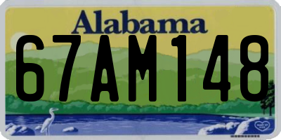 AL license plate 67AM148