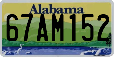 AL license plate 67AM152
