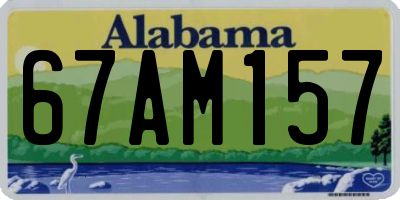 AL license plate 67AM157