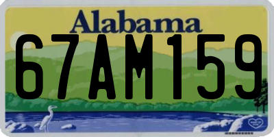 AL license plate 67AM159